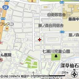 京都府京都市伏見区深草池ノ内町2-9周辺の地図