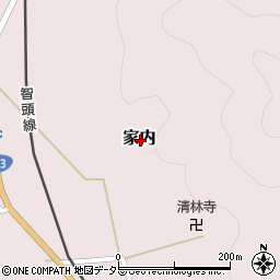 兵庫県佐用郡佐用町家内周辺の地図