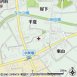 愛知県安城市箕輪町東山66周辺の地図