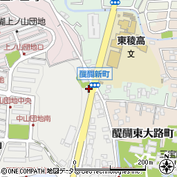 京都府京都市伏見区醍醐中山町6周辺の地図