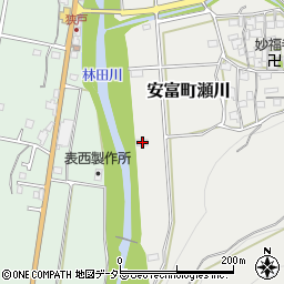 兵庫県姫路市安富町瀬川735周辺の地図