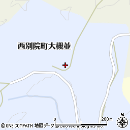 京都府亀岡市西別院町大槻並中尾谷周辺の地図