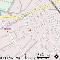 愛知県安城市横山町八左83周辺の地図