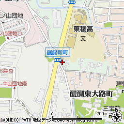 ニチイケアセンター　醍醐新町周辺の地図