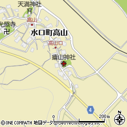 瘡山神社周辺の地図