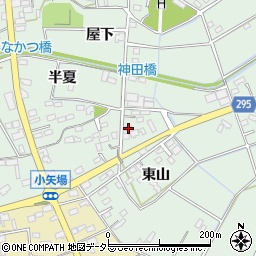 愛知県安城市箕輪町東山82周辺の地図