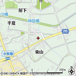 愛知県安城市箕輪町東山85周辺の地図