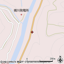 愛知県新城市横川坊貝津周辺の地図