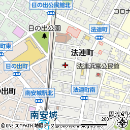 愛知県安城市法連町5-2周辺の地図