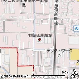 野崎印刷紙業株式会社　京都第二工場周辺の地図