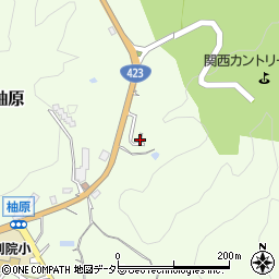 京都府亀岡市西別院町柚原春瀬周辺の地図