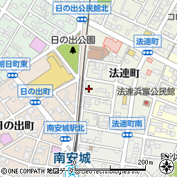 愛知県安城市法連町5-16周辺の地図