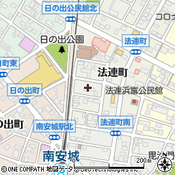 愛知県安城市法連町5周辺の地図
