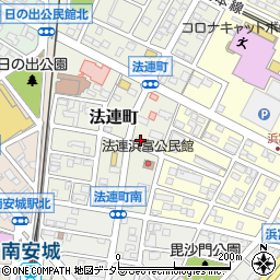 愛知県安城市法連町18-1周辺の地図