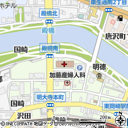 愛知県西三河総合庁舎西三河福祉相談センター　障害者相談課周辺の地図