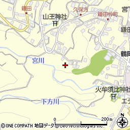 静岡県伊東市鎌田周辺の地図