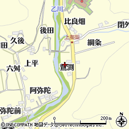 愛知県岡崎市秦梨町鷲渕周辺の地図