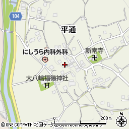 大阪府豊能郡能勢町平通周辺の地図