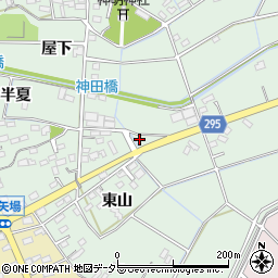 愛知県安城市箕輪町東山196周辺の地図