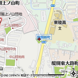 京都府京都市伏見区醍醐中山町3周辺の地図