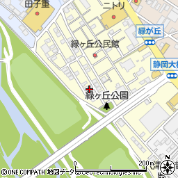 静岡県静岡市駿河区緑が丘町周辺の地図