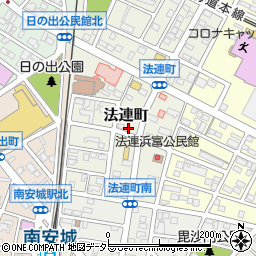 愛知県安城市法連町7-3周辺の地図