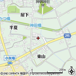 愛知県安城市箕輪町東山87周辺の地図