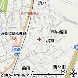 愛知県知多郡東浦町生路門田127周辺の地図