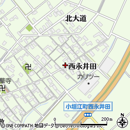 愛知県刈谷市小垣江町北大道21周辺の地図