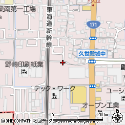 京都府京都市南区久世殿城町238周辺の地図