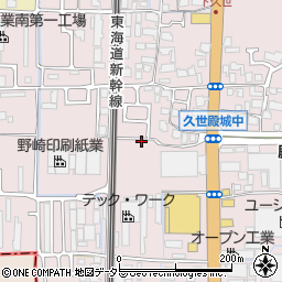 京都府京都市南区久世殿城町237周辺の地図