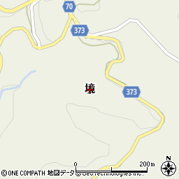 岡山県美咲町（久米郡）境周辺の地図