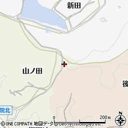 愛知県岡崎市洞町山ノ田周辺の地図