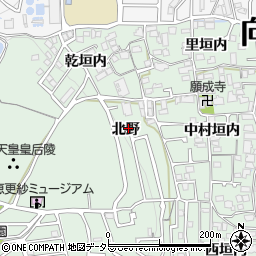 京都府向日市寺戸町北野周辺の地図