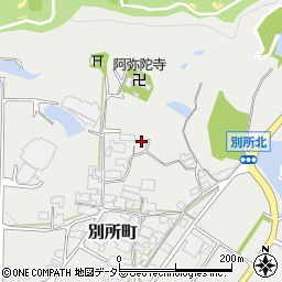 兵庫県加西市別所町445周辺の地図