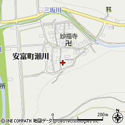 兵庫県姫路市安富町瀬川276周辺の地図