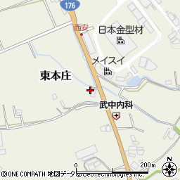 兵庫県三田市東本庄2057周辺の地図