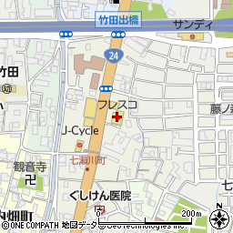 フレスコ竹田店周辺の地図