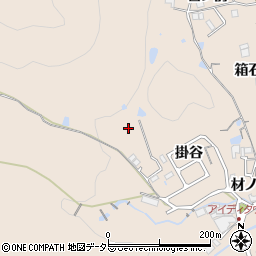 兵庫県川辺郡猪名川町笹尾掛谷周辺の地図
