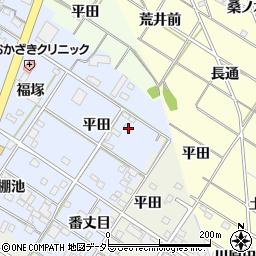 愛知県岡崎市富永町平田20-1周辺の地図