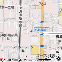 京都府京都市南区久世殿城町258周辺の地図