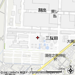 愛知県岡崎市矢作町割出周辺の地図