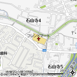 正栄クリーニング　フレンドマート石山寺辺店周辺の地図