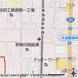 京都府京都市南区久世殿城町231周辺の地図