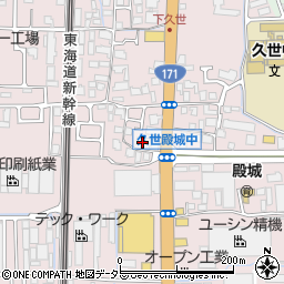京都府京都市南区久世殿城町274周辺の地図