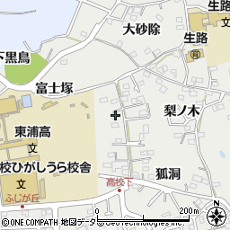 愛知県知多郡東浦町生路富士塚77周辺の地図