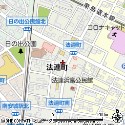 愛知県安城市法連町7周辺の地図