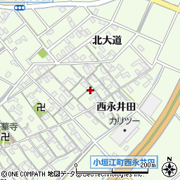 愛知県刈谷市小垣江町北大道23周辺の地図