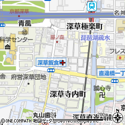 京都府京都市伏見区深草飯食町周辺の地図