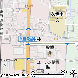 京都府京都市南区久世殿城町516周辺の地図